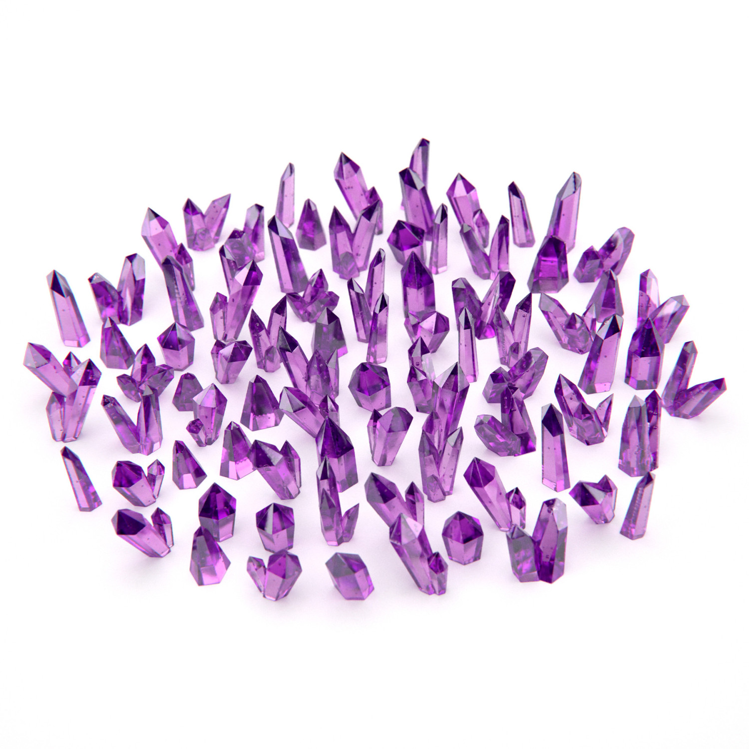 Cristales de Resina VIOLETA - Pequeños