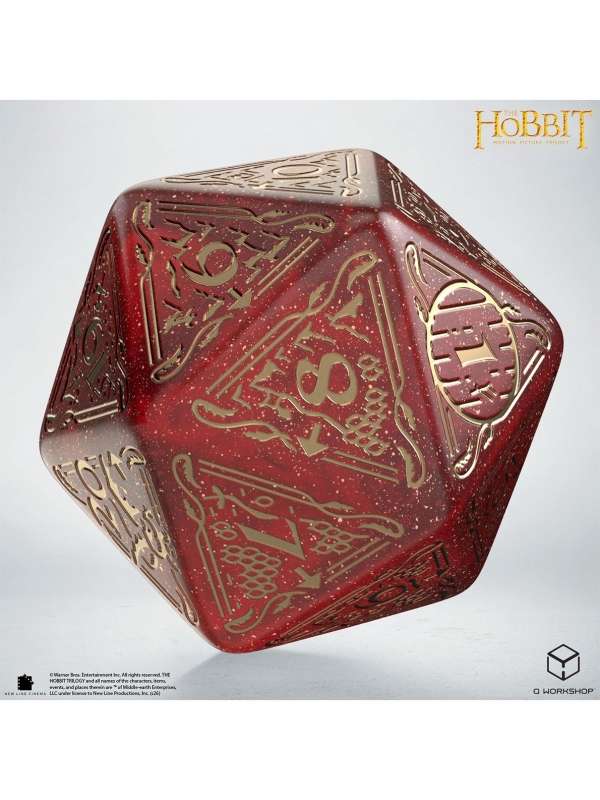 Dado Jumbo D20 Ember - The Hobbit - Q Workshop