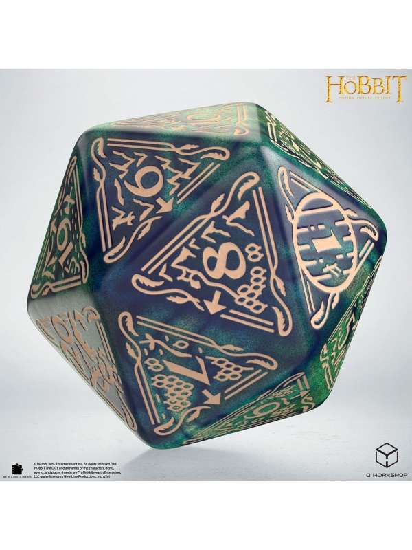 Dado Jumbo D20 Verdant - The Hobbit - Q Workshop