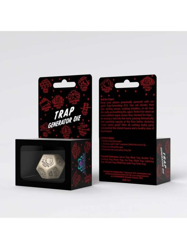 Dado Trap Generator Beige y Negro - Q Workshop
