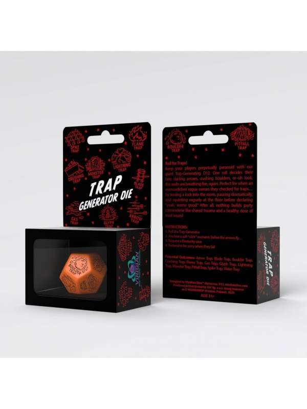 Dado Trap Generator Naranja y Negro - Q Workshop
