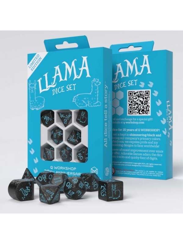 Dados 20º aniversario: Llama (7 unidades) - Q Workshop
