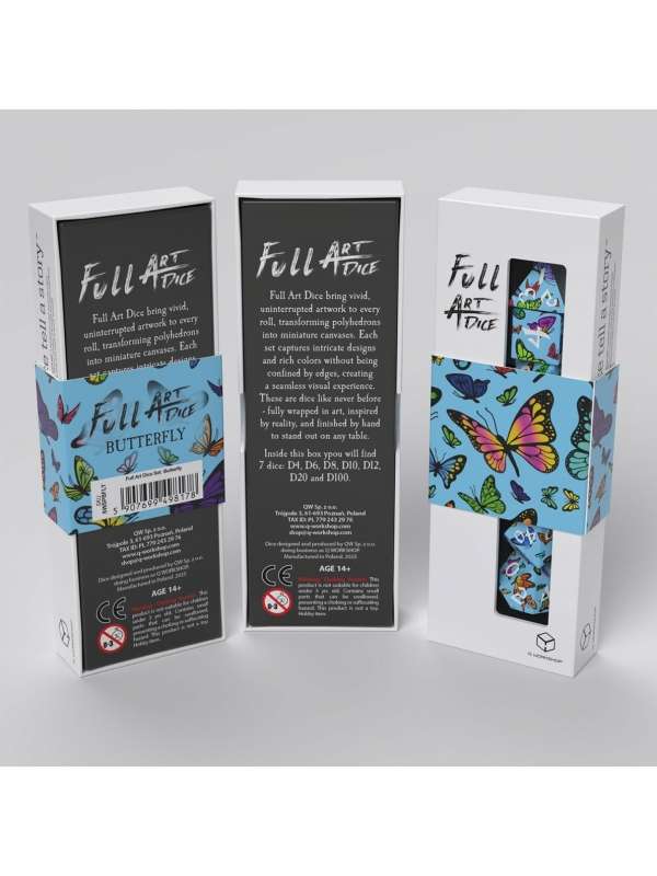 Dados Butterfly (7 unidades) - Q Workshop