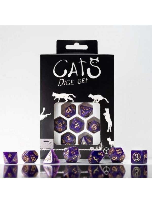 Dados de Gatos - Purrito (7 unidades) - Q Workshop