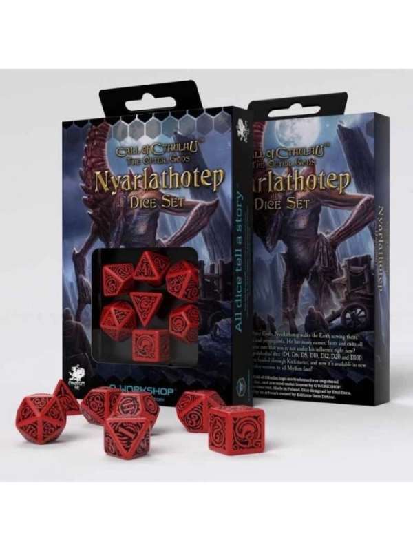 Dados de los dioses Nyarlathotep (7 unidades) - Call Of Cthulhu - Q Workshop