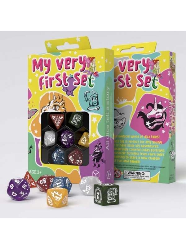 Dados mi primer Set: Fairy Dust (7 unidades) - Q Workshop