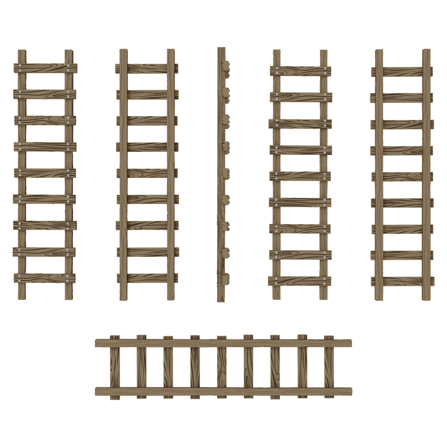 Escaleras pequeñas de madera 1:48-1:35