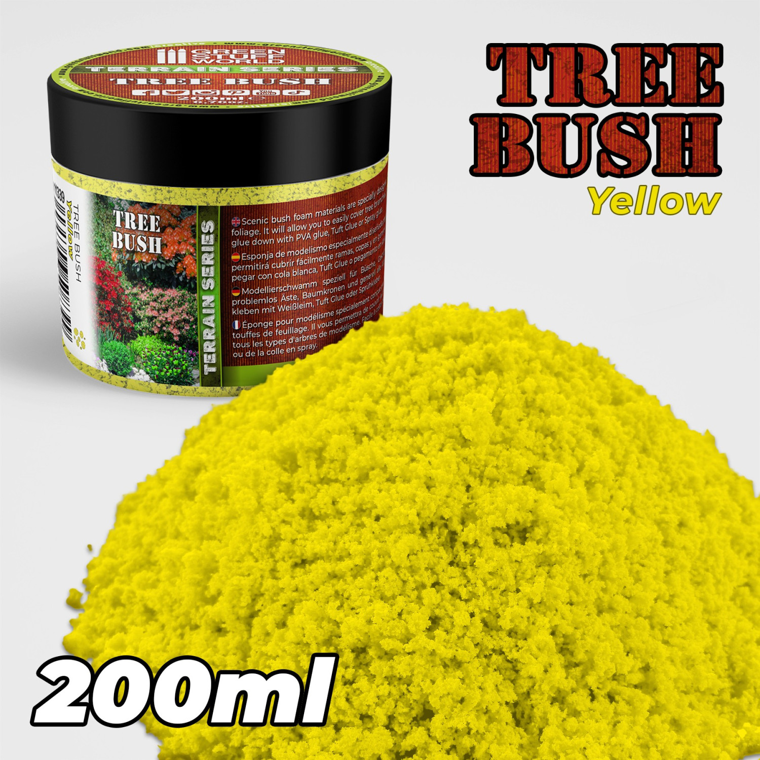 Espuma Follaje Fina - Amarillo - 200ml