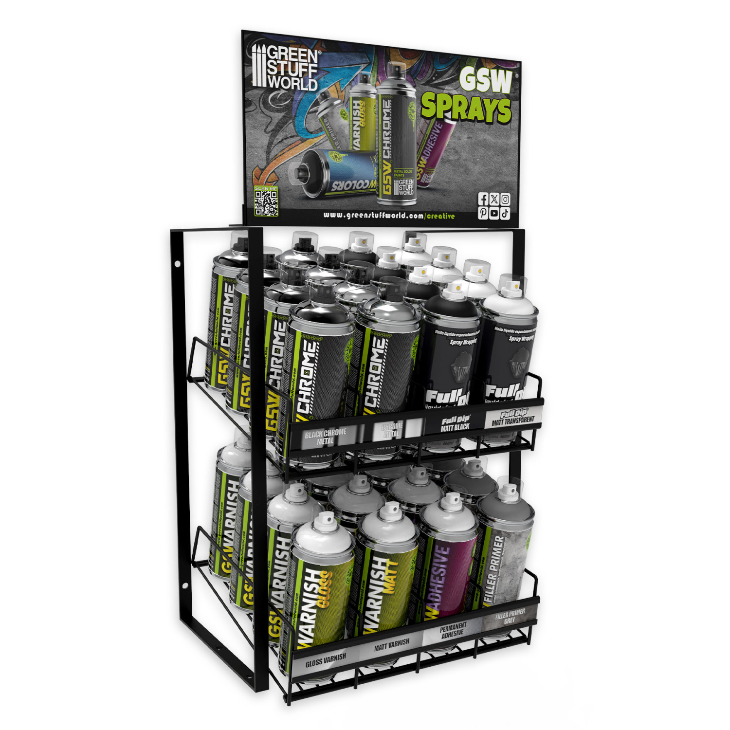 Expositor SPRAYS Efectos (32 Sprays)