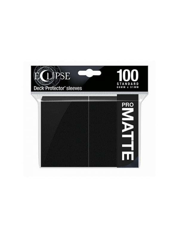 Fundas Eclipse Matte Standard Ultra Pro Color Jet Black - Paquete de 100
