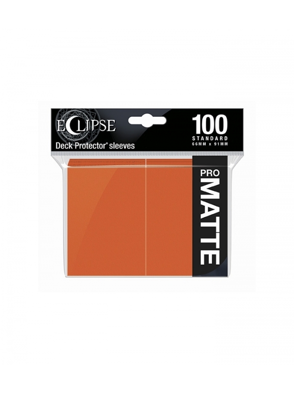 Fundas Eclipse Matte Standard Ultra Pro Color Pumpking Orange - Paquete de 100