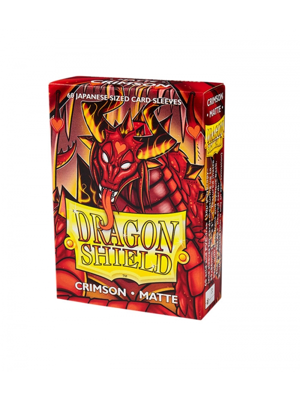 Fundas Small 59mm x 86mm Japanese Matte Carmesí (60 fundas) Dragon Shield.