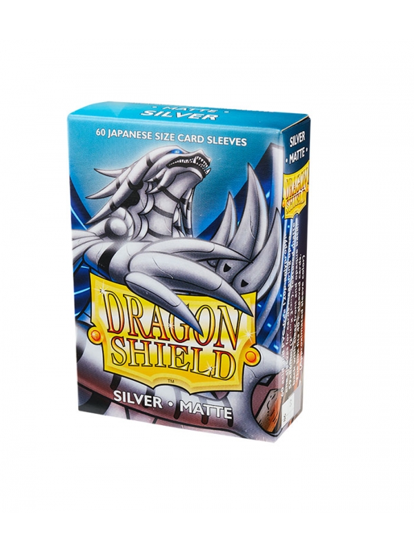 Fundas Small 59mm x 86mm Japanese Matte Plata (60 fundas) Dragon Shield.