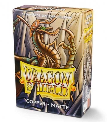 Fundas Small 59mm x 86mm Japanesse Size Matte Cobre (60 fundas) Dragon Shield.