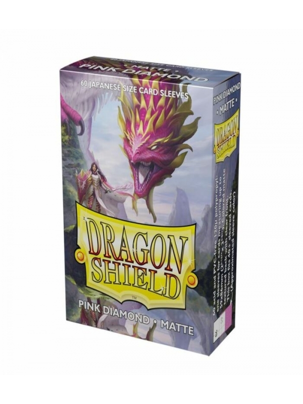 Fundas Small 59mm x 86mm Matte Rosa (60 fundas) Dragon Shield.