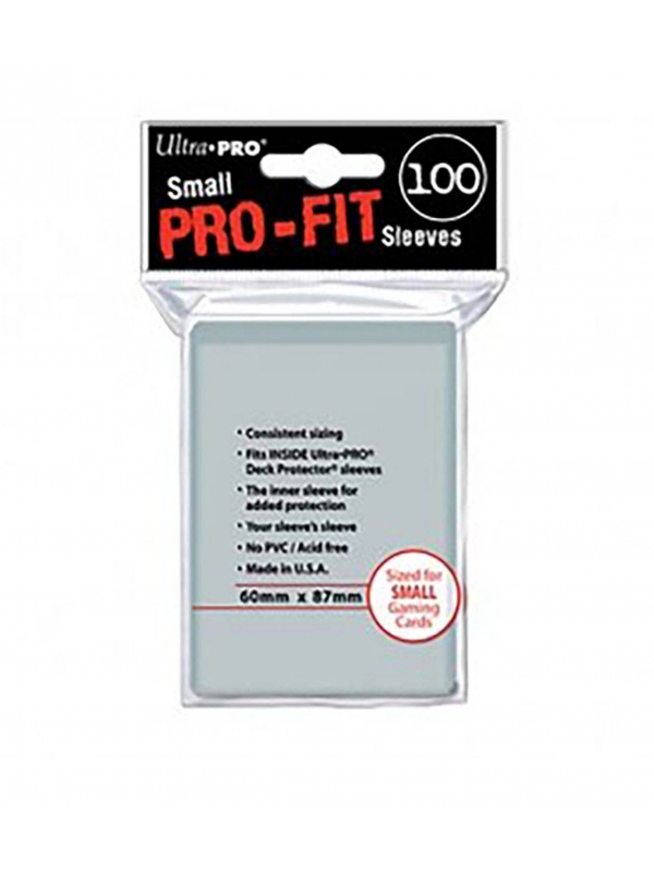 Fundas Small 60mm x 87mm Pro Fit (100 fundas) Ultra Pro.