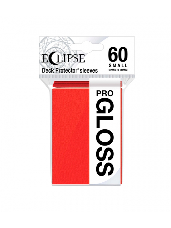 Fundas Small 62mm x 89mm Eclipse Gloss Rojo (60 fundas) Ultra Pro.