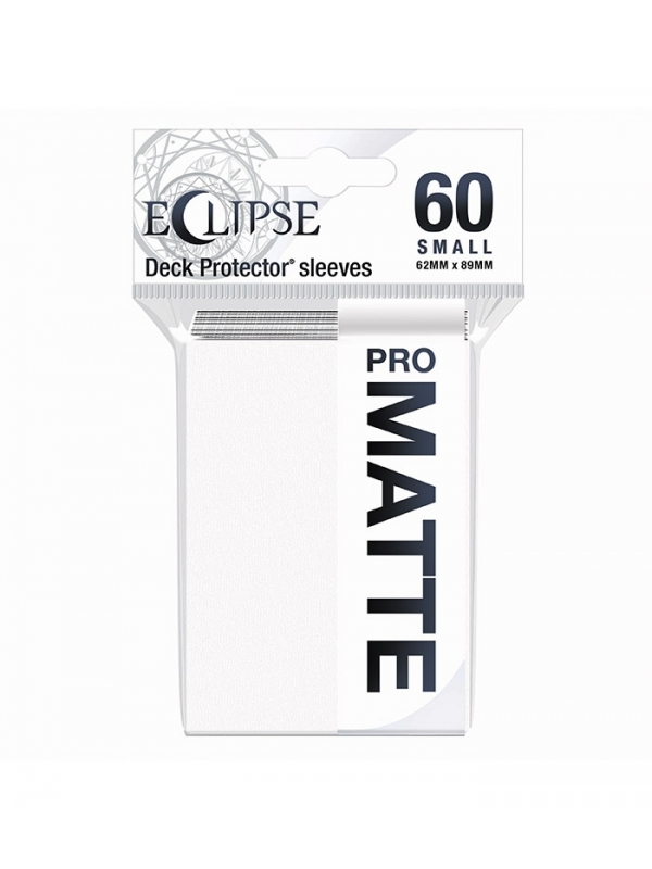 Fundas Small 62mm x 89mm Eclipse Matte Blanco (60 fundas) Ultra Pro.