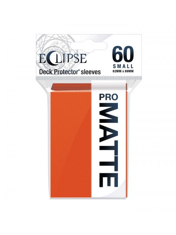 Fundas Small 62mm x 89mm Eclipse Matte Naranja (60 fundas) Ultra Pro.