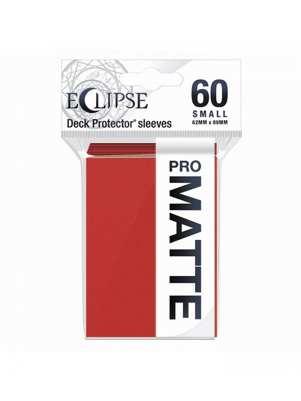 Fundas Small 62mm x 89mm Eclipse Matte Rojo (60 fundas) Ultra Pro.