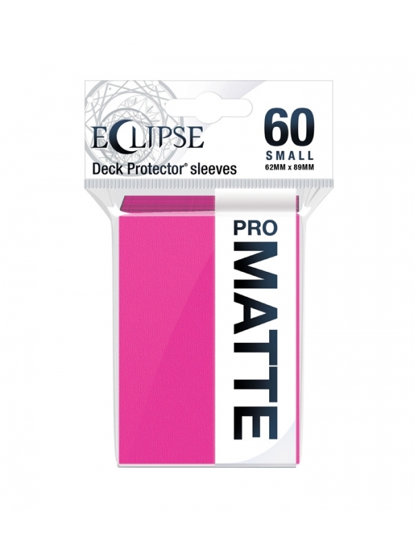 Fundas Small 62mm x 89mm Eclipse Matte Rosa (60 fundas) Ultra Pro.