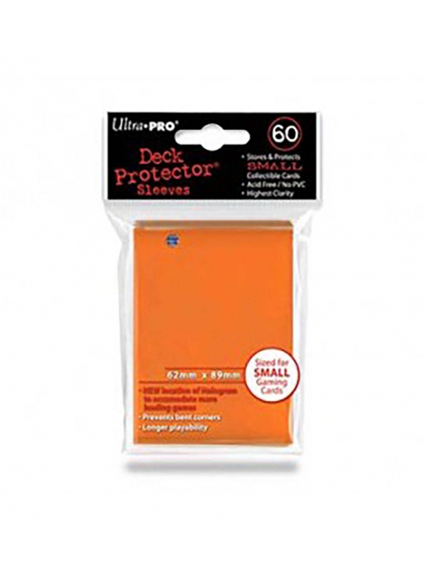 Fundas Small 62mm x 89mm Naranja (60 fundas) Ultra Pro.