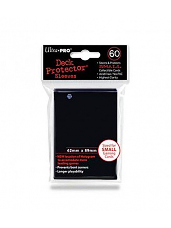 Fundas Small 62mm x 89mm Negro (60 fundas) Ultra Pro.