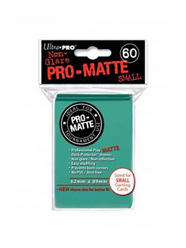 Fundas Small 62mm x 89mm Pro Matte Aqua (60 fundas) Ultra Pro.