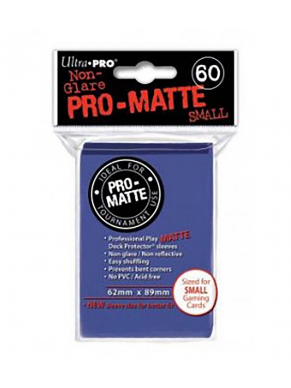 Fundas Small 62mm x 89mm Pro Matte Azul (60 fundas) Ultra Pro.