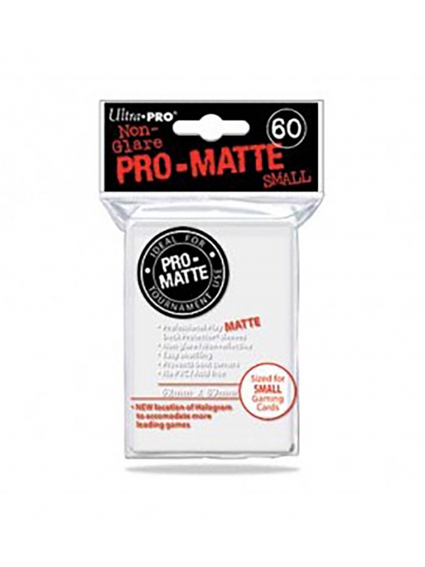 Fundas Small 62mm x 89mm Pro Matte Blanco (60 fundas) Ultra Pro.