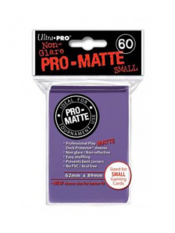 Fundas Small 62mm x 89mm Pro Matte Morado (60 fundas) Ultra Pro.