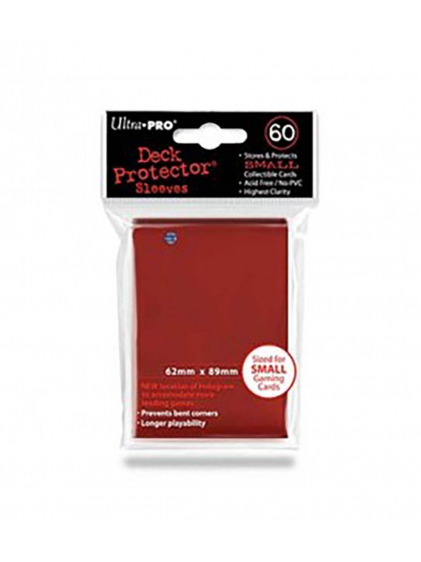 Fundas Small 62mm x 89mm Rojo (60 fundas) Ultra Pro.