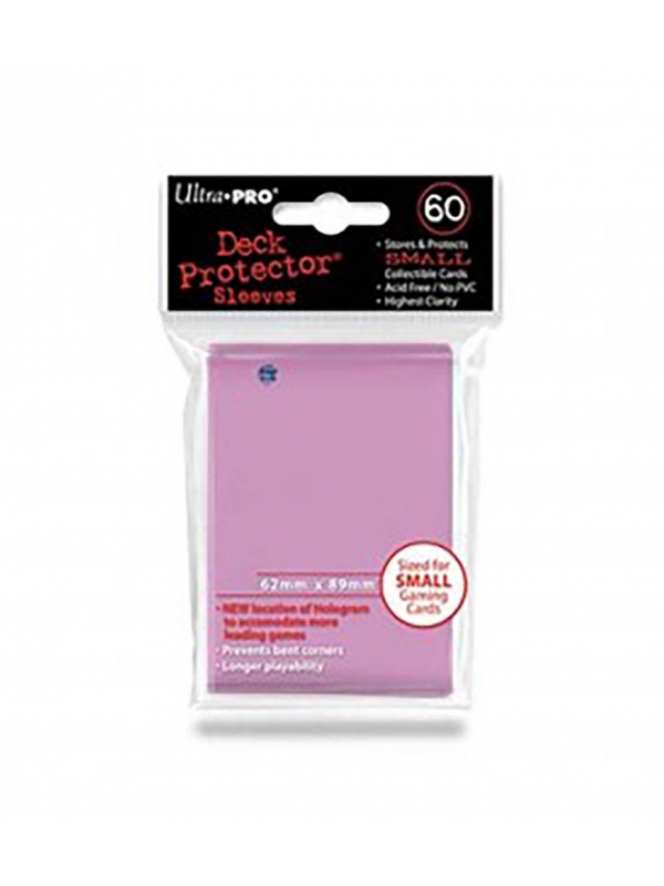 Fundas Small 62mm x 89mm Rosa (60 fundas) Ultra Pro.