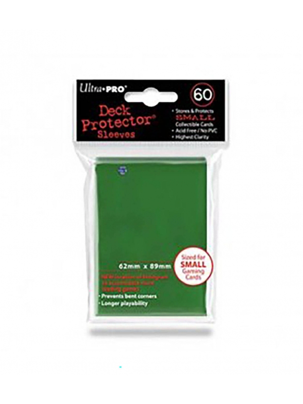 Fundas Small 62mm x 89mm Verde (60 fundas) Ultra Pro.