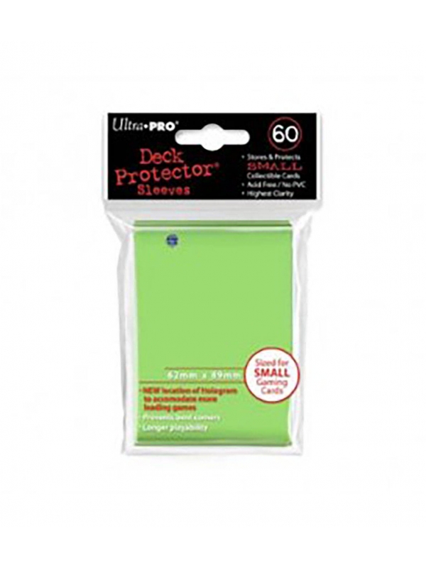 Fundas Small 62mm x 89mm Verde Lima (60 fundas) Ultra Pro.