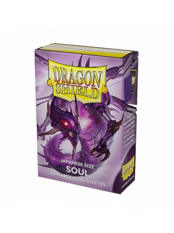 Fundas Small Matte - 59mm x 86mm Metallic Purple / Soul - Dragon Shield