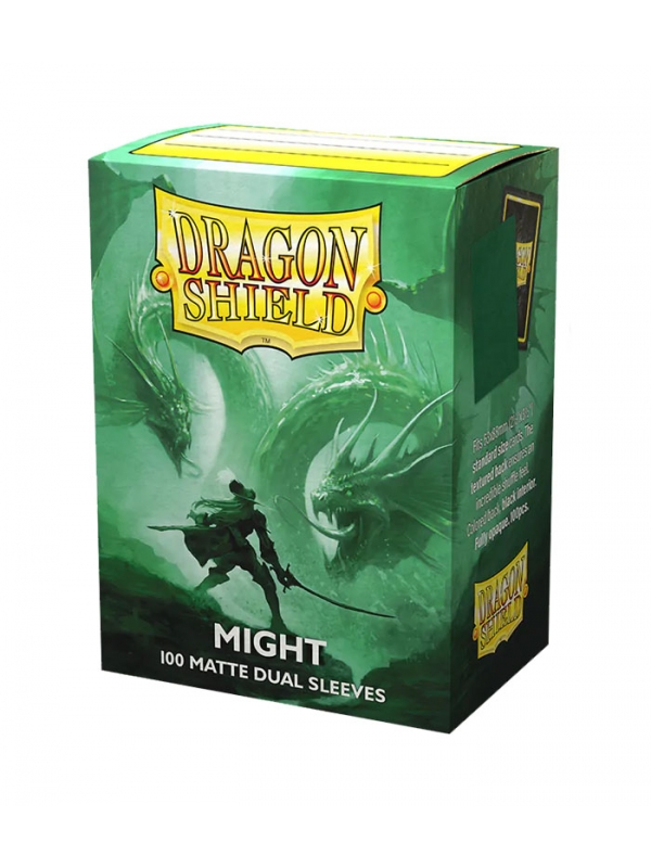 Fundas Standard Dual Matte Might Verde (100 fundas) - Dragon Shield