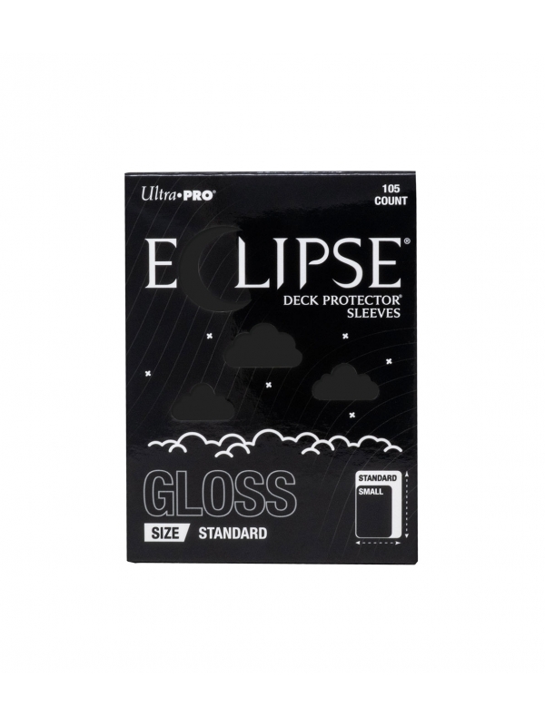 Fundas Standard Eclipse Gloss Jet Black (105 unidades) - Ultra Pro