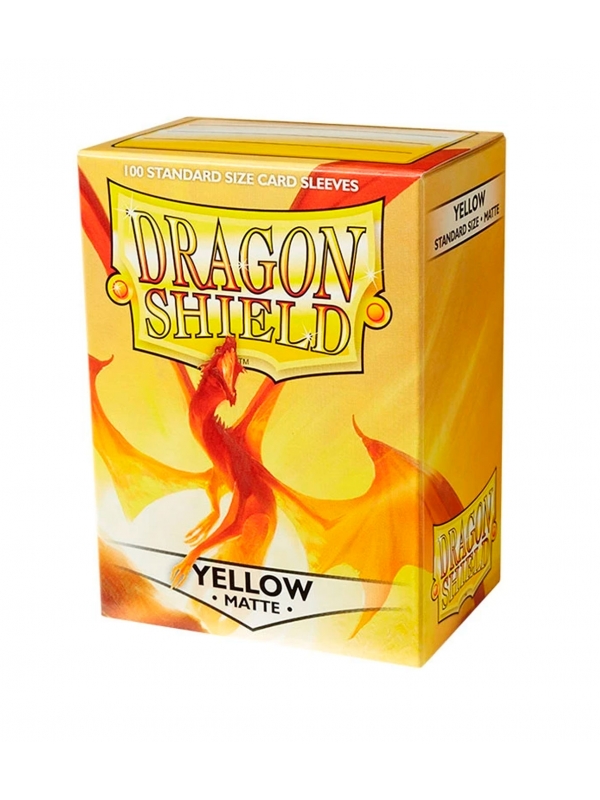Fundas Standard Matte Amarillo (100 fundas) Dragon Shield.