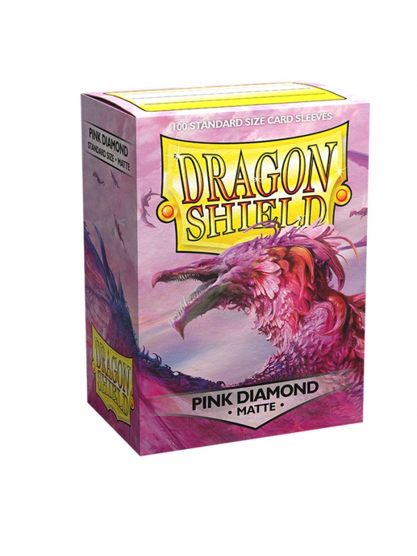 Fundas Standard Matte Pink Diamond Rosa (100 fundas) Dragon Shield.