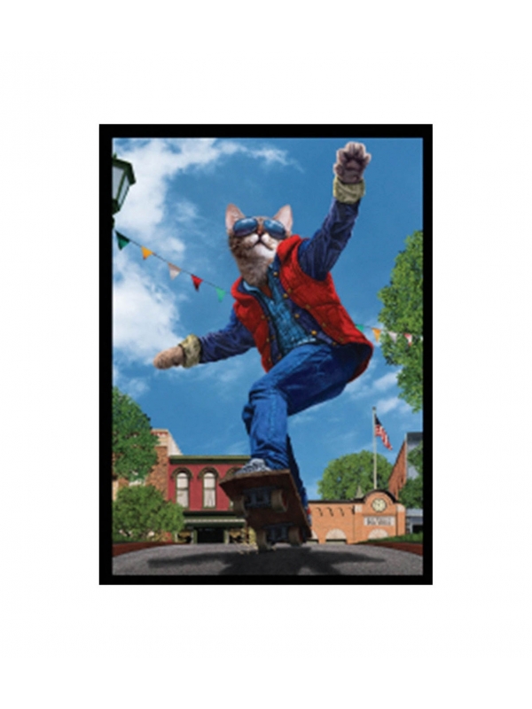 Fundas Standard Movie Cats: Cat to the Future - Doublematte White Core (50 Unidades) - Legion Supplies