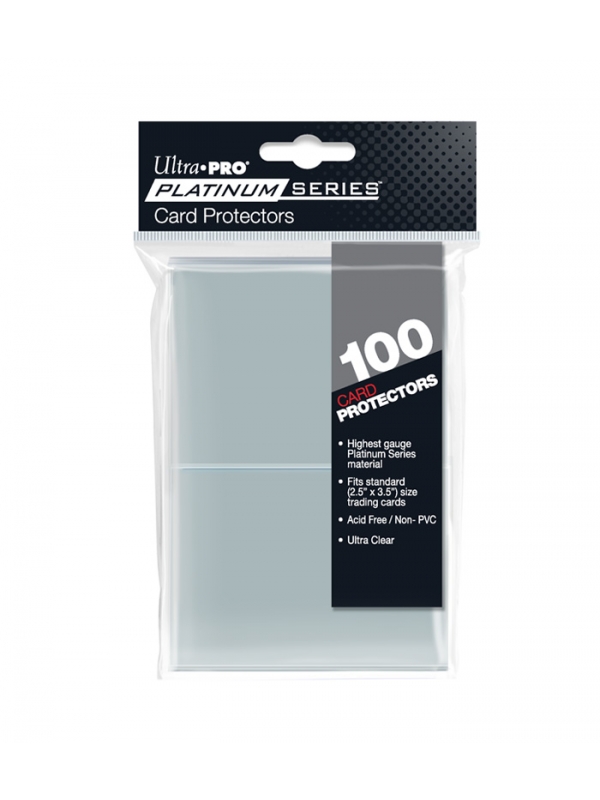 Fundas Standard Platinum Series 2 - 1/2" X 3 - 1/2" Transparente (100 fundas) Ultra Pro.
