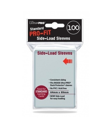 Fundas Standard Pro Fit Side Load carga lateral Transparente (100 fundas) Ultra Pro