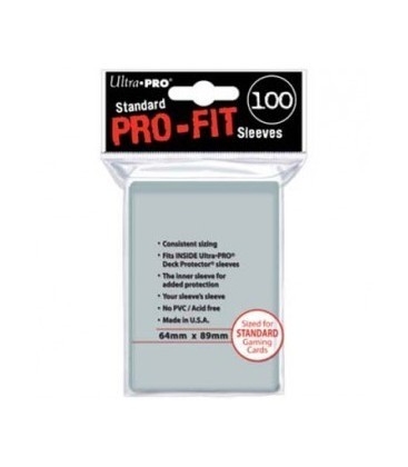 Fundas Standard Pro Fit Transparente (100 fundas) Ultra Pro