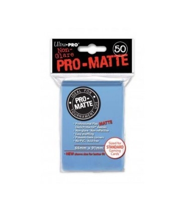 Fundas Standard Pro Matte Azul Claro (50 fundas) Ultra Pro.