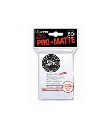 Fundas Standard Pro Matte Blanco (50 fundas) Ultra Pro.