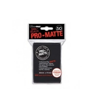 Fundas Standard Pro Matte Negro (50 fundas) Ultra Pro.