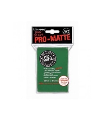 Fundas Standard Pro Matte Verde (50 fundas) Ultra Pro.