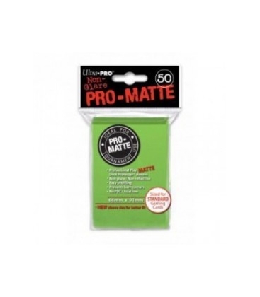Fundas Standard Pro Matte Verde Lima (50 fundas) Ultra Pro.