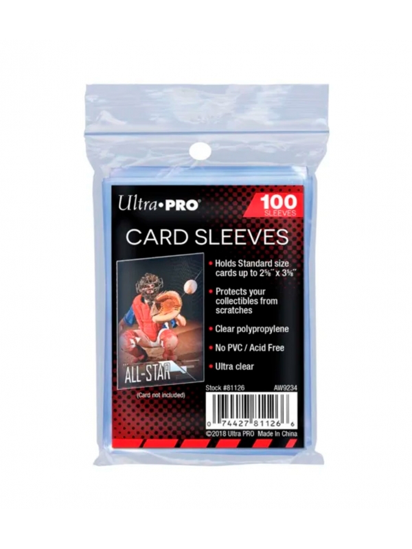 Fundas Standard Regular Cards (100 fundas) Ultra Pro.